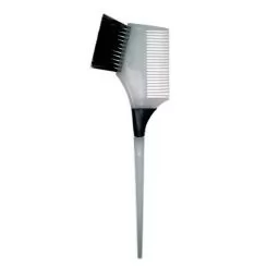 Фото Кисть для покраски волос SALON Tint Brush Comb Handle Белая - 1