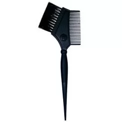 Фото Кисть для покраски волос SALON Tint Brush Comb Handle Design Черная - 1