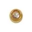 Пусеты STUDEX Ear Piercing Горный Хрусталь Gold Bezel L 4 мм