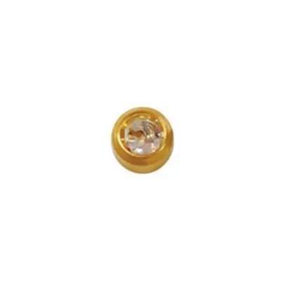 Сервисное обслуживание Пусеты STUDEX Ear Piercing Апрель Хрусталь Gold Bezel M 2 мм