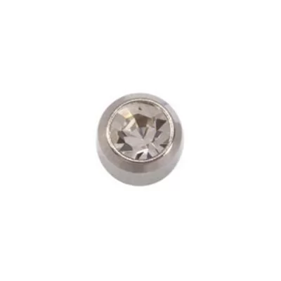 Сервісне обслуговування Пусети STUDEX Ear Piercing Квітень Кришталь Silver Bezel R 3 мм