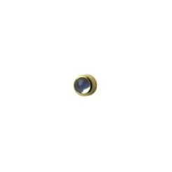 Фото Пусети STUDEX Ear Piercing Місячний Камінь Gold Besel R 3 мм - 1