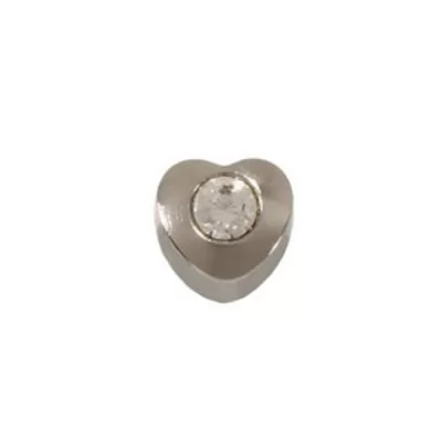 Пусеты STUDEX Ear Piercing Сердце с Хрусталем Silver R 3 мм на www.solingercity.com