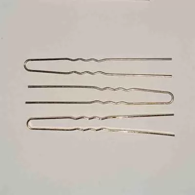 Характеристики товару Шпильки для волосся BOHEMA Hair Stick Pin Wave Chrome золото 6,5 см 500 гр.