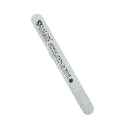 Пилка для нігтів SALON Nail File 100/180 чорна на www.solingercity.com