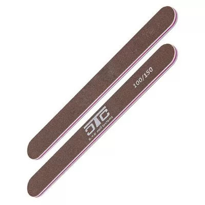 Фотографии Пилка для ногтей C.T.C Nail File ровная коричневая 100/150