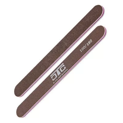 Фотографии Пилка для ногтей C.T.C Nail File ровная коричневая 100/180