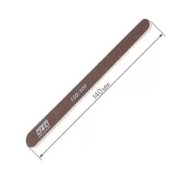 Фото Пилка для нігтів C.T.C Nail File рівна, маленька коричнева 100/100 - 1