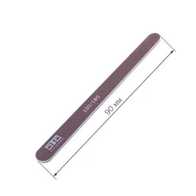 Пилка для нігтів C.T.C Nail File рівна, маленька коричнева 100/180 на www.solingercity.com