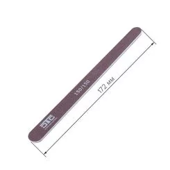 Фото Пилка для нігтів C.T.C Nail File рівна, маленька коричнева 150/150 - 1