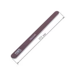 Фото Пилка для нігтів C.T.C Nail File рівна, маленька коричнева 180/240 - 1