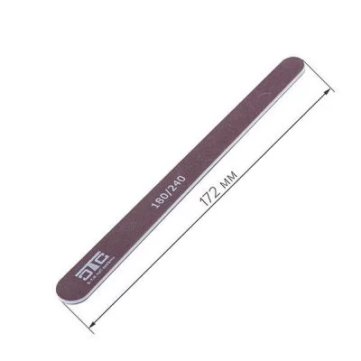 Фотографии Пилка для ногтей C.T.C Nail File ровная, маленькая коричневая 180/240