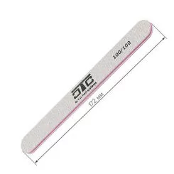 Фото Пилка для ногтей C.T.C Nail File ровная, серая 100/100 - 1