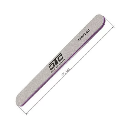 Фотографії Пилка для нігтів C.T.C Nail File рівна, сіра 150/150