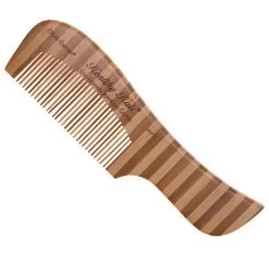 Фото Гребінець для стрижки OLIVIA GARDEN Healthy Hair Comb 2 Bamboo 175 mm - 1