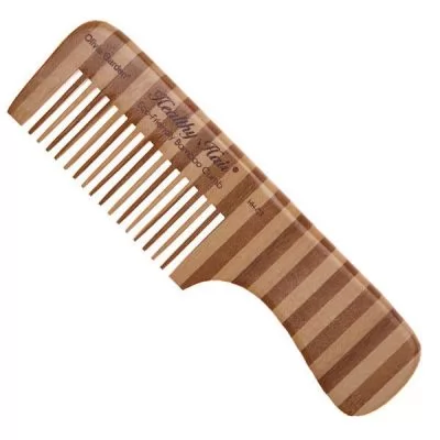 Сервісне обслуговування Гребінець-гребінь OLIVIA GARDEN Healthy Hair Comb 3 Bamboo 180 mm