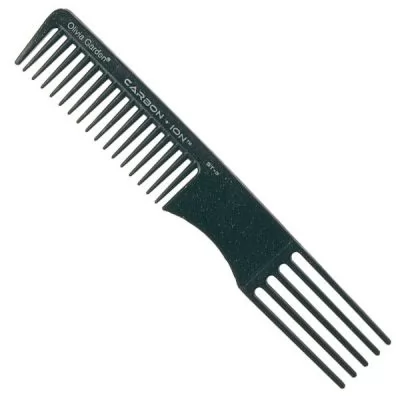 Сервісне обслуговування Гребінець для зачісок OLIVIA GARDEN Carbon+ Ion Comb ST-3 Black 200 mm
