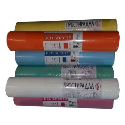 Простыни одноразовые ETTO Disposable Bedsheets СМС-материал 0,8м х 100п.м. розовые на www.solingercity.com