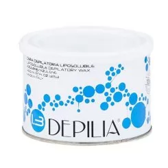 Фото Воск для депиляции DEPILIA Depilatory Wax #1.3 азулен 400 мл - 1