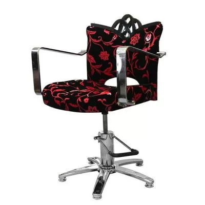 Сервісне обслуговування Крісло перукарське HAIRMASTER Hairdresser Styling Chair Hydraulic Diana Red Flowers