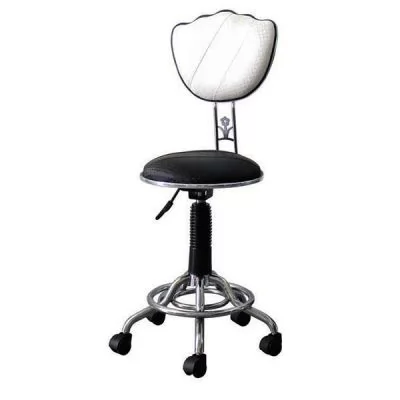 Фотографії Стілець майстра HAIRMASTER Salon Master Chair SIMON Black / White