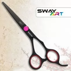 Фото Ножиці для стрижки прямі SWAY ART Neon Pink 5.0 дюймів - 1