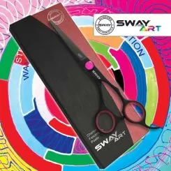 Фото Ножиці для стрижки прямі SWAY ART Neon Pink 5.0 дюймів - 2