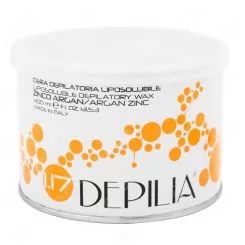 Фото Воск для депиляции DEPILIA Depilatory Wax #1.17 аргановое масло и диоксид цинка 400 мл - 1