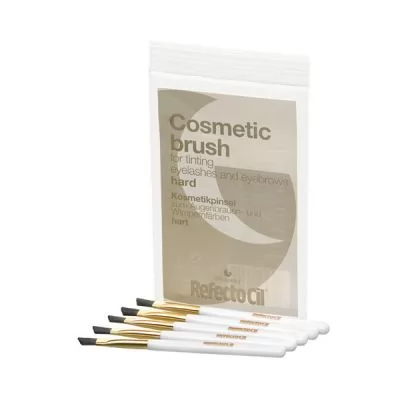 Характеристики товару Пензлика для нанесення фарби REFECTOCIL Gold Сosmetic Brush Hard 5 шт.