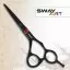 Ножиці для стрижки прямі SWAY ART Black/Red 5.5 дюймів