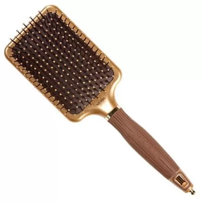Сервісне обслуговування Щітка масажна OLIVIA GARDEN NanoThermic Styler NT-Paddle Gold/Brown
