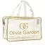Сумка для щеток OLIVIA GARDEN Empty transparent PVC bag Gold