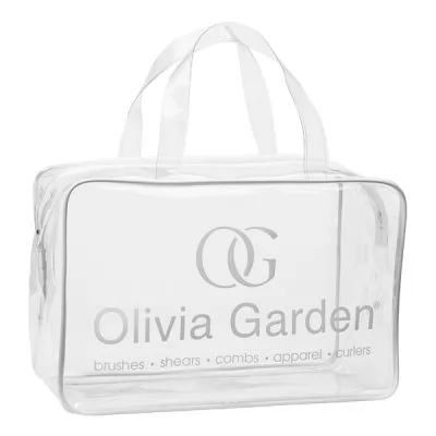 Фотографії Сумка для щіток OLIVIA GARDEN Empty transparent PVC bag White