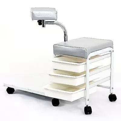 Сервісне обслуговування Стілець майстра педикюру KATERYNALAB Master Chair Pedicure ZANTIA сріблястий