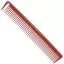 Гребінець для стрижки HERCULES Carbon Bouffant Combo Red 225 mm