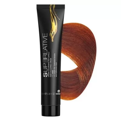 Крем-фарба для волосся FARMAGAN Superlative 7.34 Світло-Мідний Золотий Аміачна 100 мл на www.solingercity.com