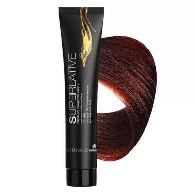 Сервисное обслуживание Крем-краска для волос FARMAGAN Superlative 5.5 Светло-Коричневый Махагон Аммиачная 100 мл