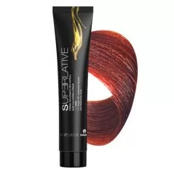 Фото Крем-краска для волос FARMAGAN Superlative 6.5 Светло-Русый Махагон Аммиачная 100 мл - 1