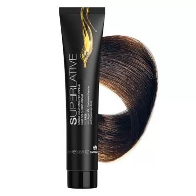 Характеристики товару Крем-фарба для волосся FARMAGAN Superlative 5 Світло-Коричневий Аміачна 100 мл