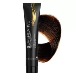 Фото Крем-краска для волос FARMAGAN Superlative 4.03 Темный Каштановый Натуральный Аммиачная 100 мл - 1