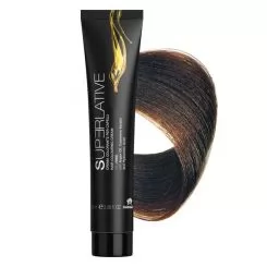 Фото Крем-краска для волос FARMAGAN Superlative 5.03 Темный Светло-Каштановый Натуральный Аммиачная 100 мл - 1