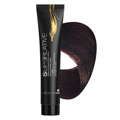 Сервісне обслуговування Крем-фарба для волосся FARMAGAN Superlative 4.4 Браун Мідний Аміачна 100 мл