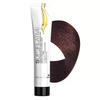 Фотографии Крем-краска для волос FARMAGAN Superlative 5.8 Светло-Каштановый Шоколадный Безаммиачная 100 мл
