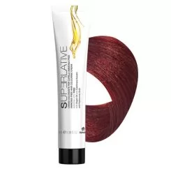 Фото Крем-краска для волос FARMAGAN Superlative 6.5 Светло-Русый Махагон Безаммиачная 100 мл - 1