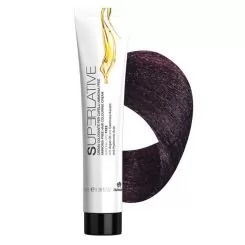 Фото Крем-краска для волос FARMAGAN Superlative 4.7 Средне-Коричневый Фиолетовый Безаммиачная 100 мл - 1