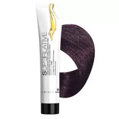 Фото Крем-краска для волос FARMAGAN Superlative 5.7 Светло-Коричневый Фиолетовый Безаммиачная 100 мл - 1