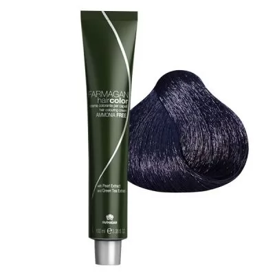 Характеристики товару Крем-фарба для волосся FARMAGAN Hair Color 1 Чорний Безаміачна 100 мл