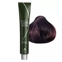 Фото Крем-фарба для волосся FARMAGAN Hair Color 4\2 Каштановий Ірис Безаміачна 100 мл - 1