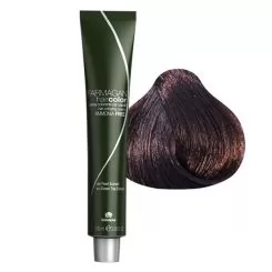 Фото Крем-фарба для волосся FARMAGAN Hair Color 5\8 Чорний Шоколад Безаміачна 100 мл - 1