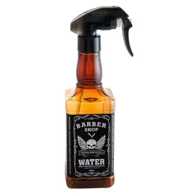 Фотографії Розпилювач для води BARBER TOOLS Whisky Barber Jack Spray Bottle коричневий 500 мл